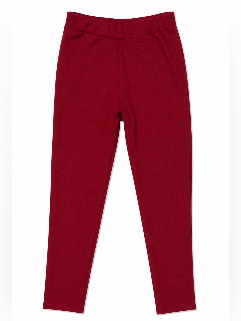 Women’s Red Burgundy Ponte Pull-On Pants
